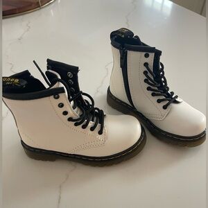 Toddler Dr. Marten’s Like New White Combat Boots